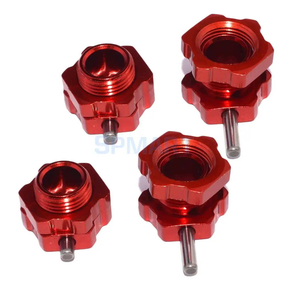 1 Set Aluminum 17mm Wheel Hex Hub Drive Adapter for 1/8 HPI HSP RC Car