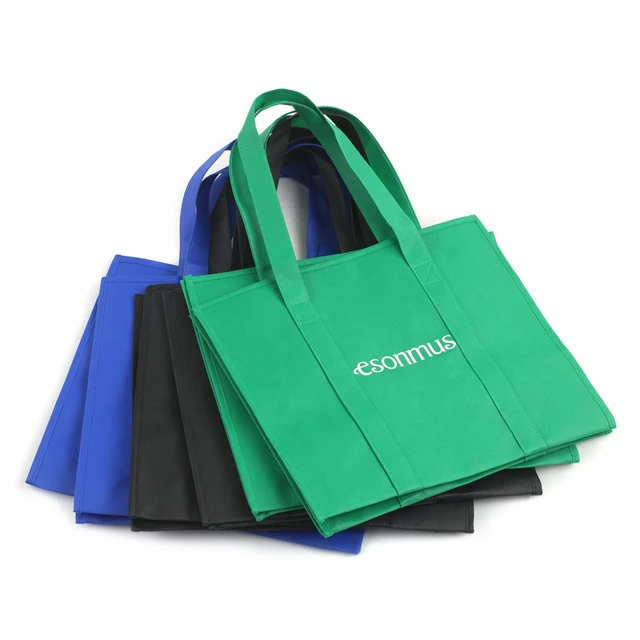 6pcs Multifunction Reusable Storage Bags Non Woven Large Grocery 6pcs Multifunction Reusable Storage Bags Non Woven Large Grocery Tote Bag Foldable Ping