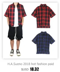 H. A. Sueno 2019 high street Multi-pocket мужские джинсы свободный крой мужские шаровары плюс размер 42 мужские джинсы прямая доставка/5