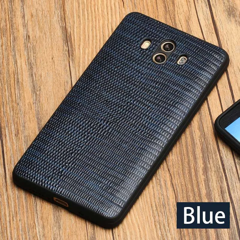 Роскошный чехол для мобильного телефона с рисунком ящерицы для huawei Nova 3 mate RS Honor 10 P10 Plus 360 противоударный чехол для телефона - Цвет: blue