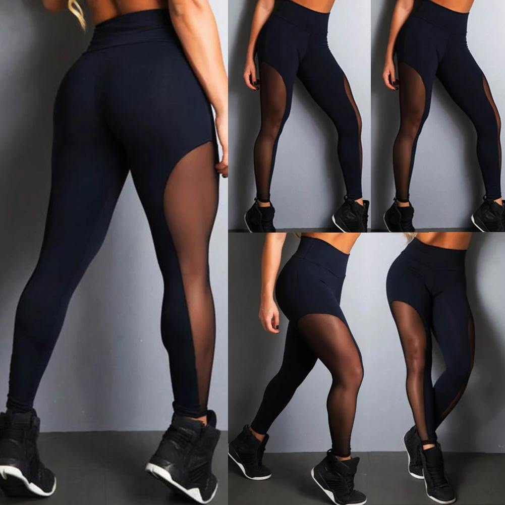 Hirigin, спортивные штаны для бега, новинка, женские спортивные элатические штаны с высокой талией, Леггинсы для йоги, фитнеса, бега, спортзала, резинки, брюки