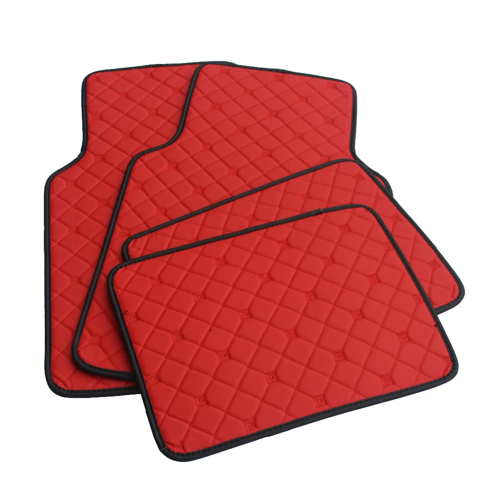 ZHAOYANHUA XPE кожаные автомобильные коврики черный красный бежевый универсальные аксессуары для интерьера