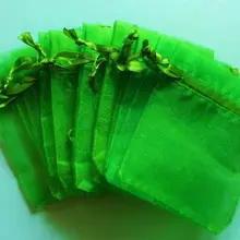 100 шт/партия изумрудно-зеленый цвет органзы сумки 30x40 см свадебный любимый подарок сумка Ювелирные изделия сумки