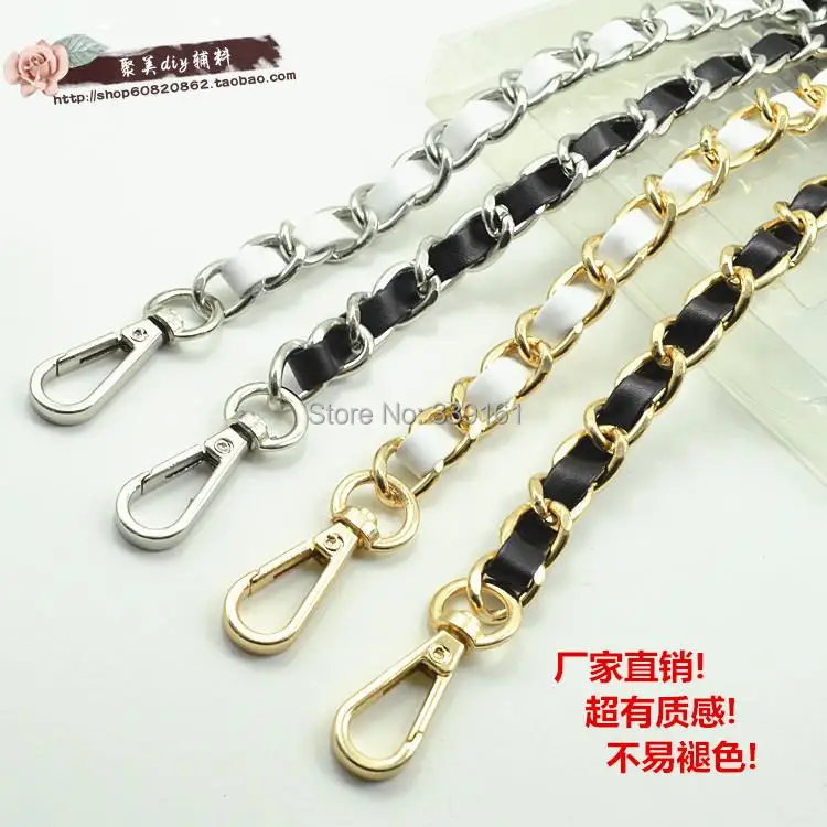 Free shipping leather handle bag strap purse strap bag hardware handbag strap bag parts chain bag chain belt baghandle
