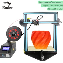 CR-10 Mini 3D printer DIY KIT Auto Resume Print after Power 3D Printer Print size 300*220*300mm n filament+Hotbed (Creality 3D)