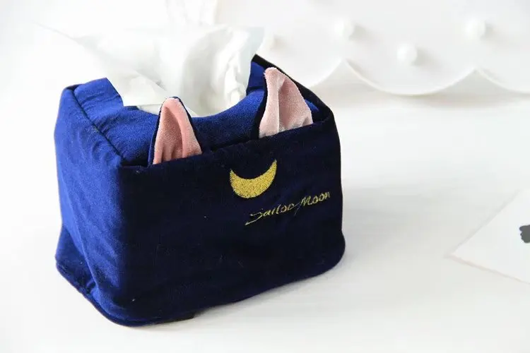 see chart IVYYE Sailor Moon Cat Аниме, плюшевая ткани Коробки дома Бумага крышка украшения салфетка с героями мультфильмов держатель Автомобильный карман коробка унисекс для девочек; Новинка - Цвет: see chart