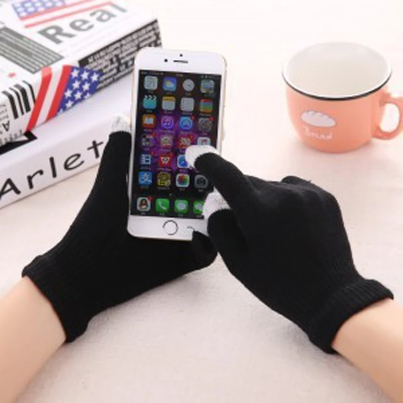 

2018 New Magic Touch Screen Gloves Smartphone Texting Stretch Adult One Size Winter Warmer Knit Hot