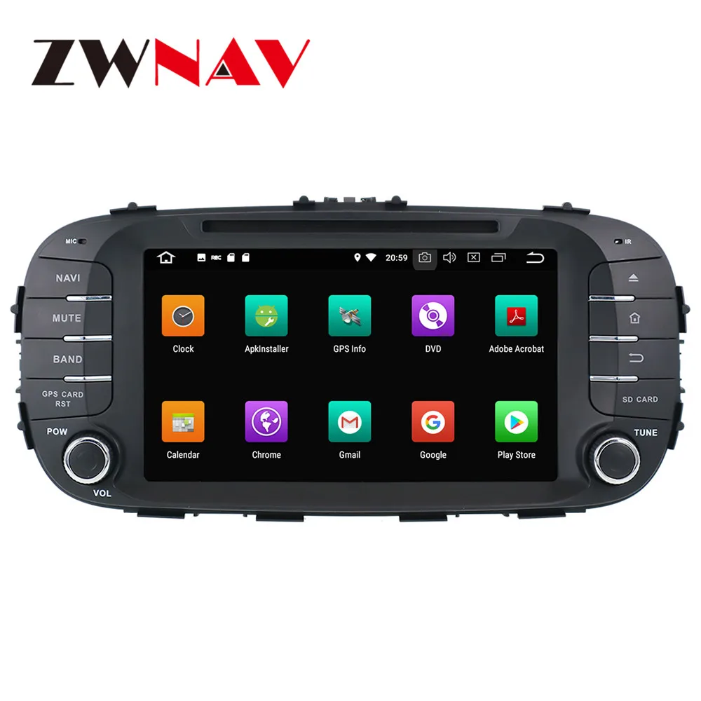 Excellent 2 Din Android 9.0 4+32G Car DVD Player GPS navigation For Kia SOUL 2014 2015 2016 2017 2018 Head Unit Multimedia Tape Recorder 2