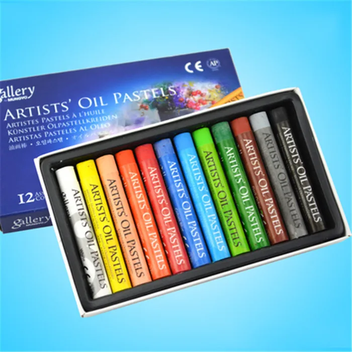 12 Colors High Quality Oil Pastels Art Supplies Drawing Tools for Kids School Supplies