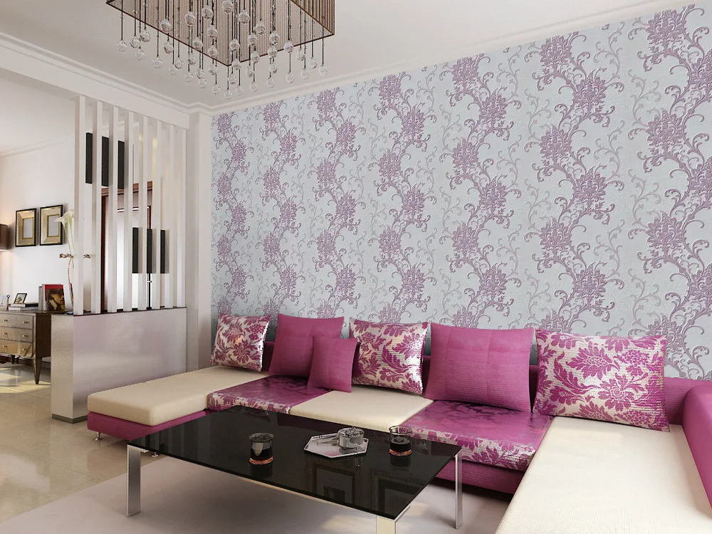

2015Wall paper New Wallpaper Modern PVC 3D Silver Wall Paper Roll For Wall TV Sofa Background Living room Bedroom