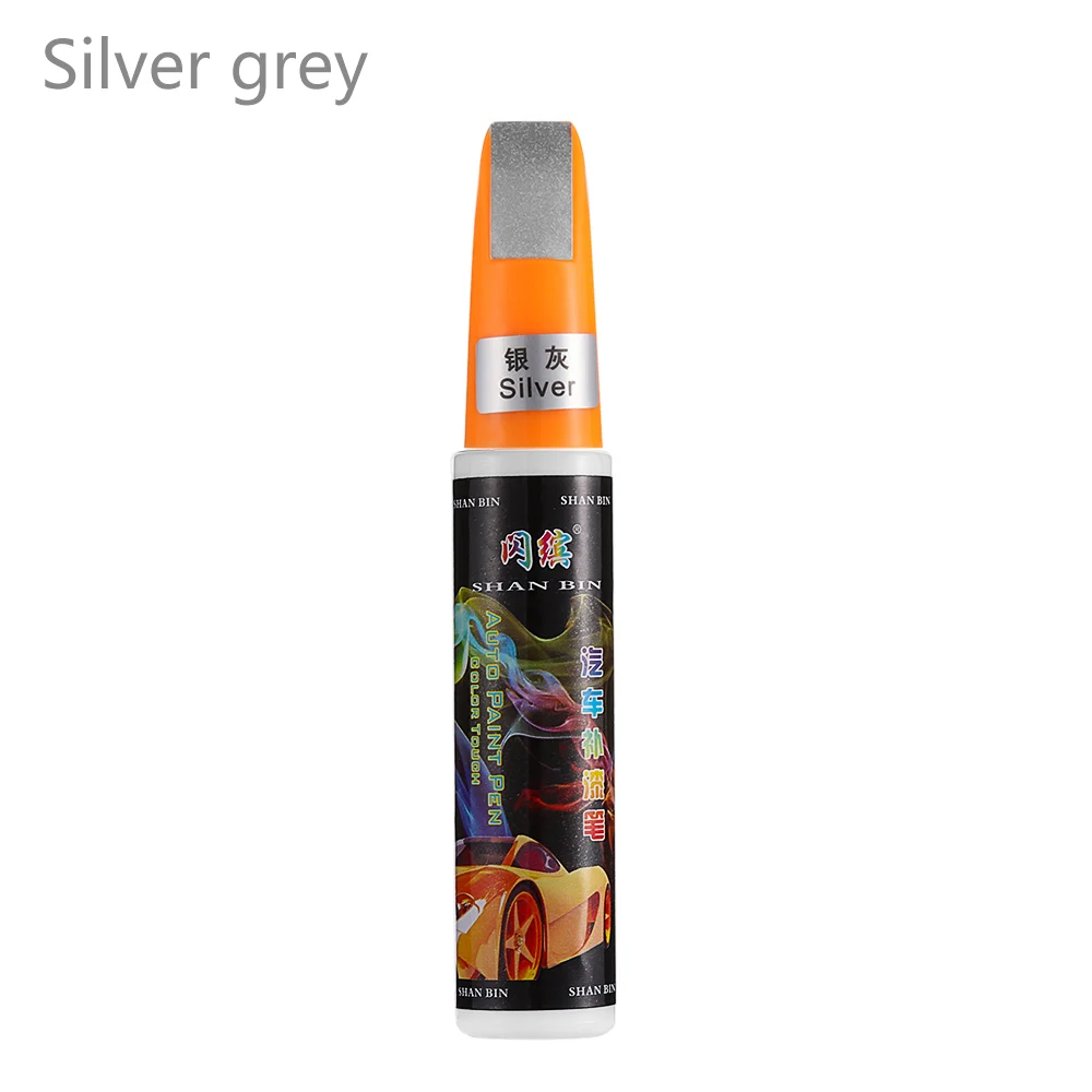 Серебристая/черная/синяя профессиональная автомобильная ручка для ремонта царапин, краска для покрытия, ручка для удаления царапин, чистая ручка для удаления царапин - Цвет: silver gray
