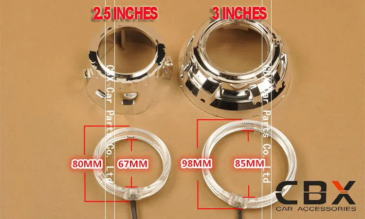 led angel eye halo ring for bixenon projector lens mask 8