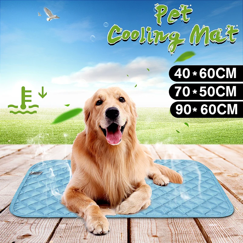 

Pet Cooling Mat Pad Dogs Pet Comfort Pet Bed Cooler Mat Pad Indoor Summer Heat Relief Cushion Cooling Mat Seat Pad Mattress SML