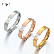 Eleple Square Zircon Stainless Steel Rings for Women Simple Exquisite Engagement Anniversary Ring Gifts Jewelry Wholesale S-R84 Eleple Square Zircon Stainless Steel Rings for Women Simple Exquisite Engagement Anniversary Ring Gifts Jewelry Wholesale S-R84