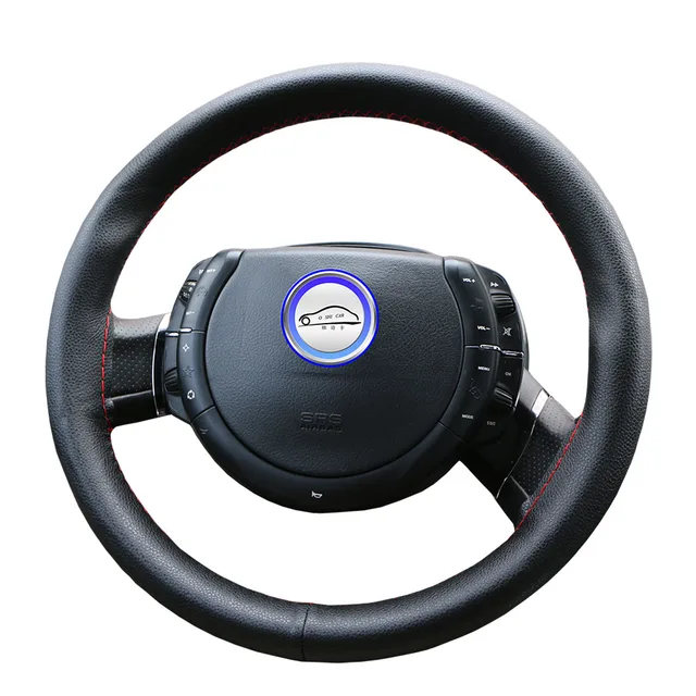 Car steering wheel cover Diameter 36cm 38cm 40cm /Wholesale Supply Do Not Fade handlebar braid Leather Steering-Wheel 6