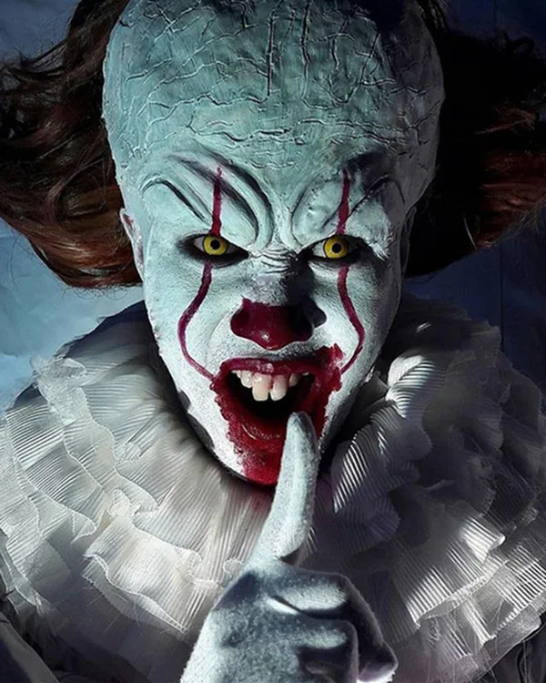 Full Diamond Embroidery 5D diy Painting Horror clown Kits Stitch Cross 3D mosaic stickers crafts christmas gifts | Дом и сад
