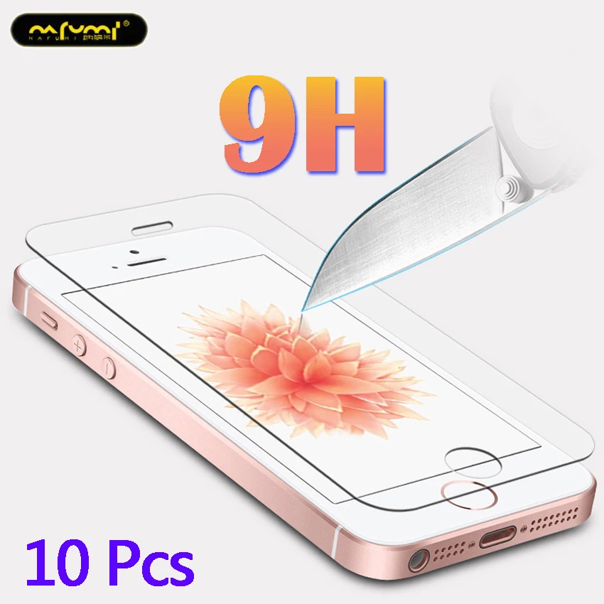 10 шт. стекло на iphone 5s закаленное защитное для SE 5 пленка 5c ударопрочное