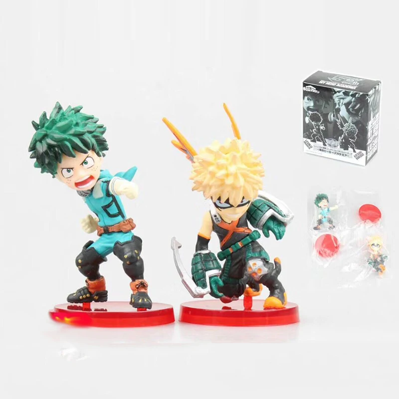 

2pcs/set WCF 50th My Hero Academia Izuku Midoriya Katsuki Bakugou PVC Figure Collectible Model Toys Gift