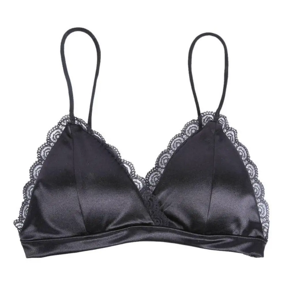 

Women 2017 Push Up Lace Triangle Bralette Bra Crop Top Padded Lingerie Underwear