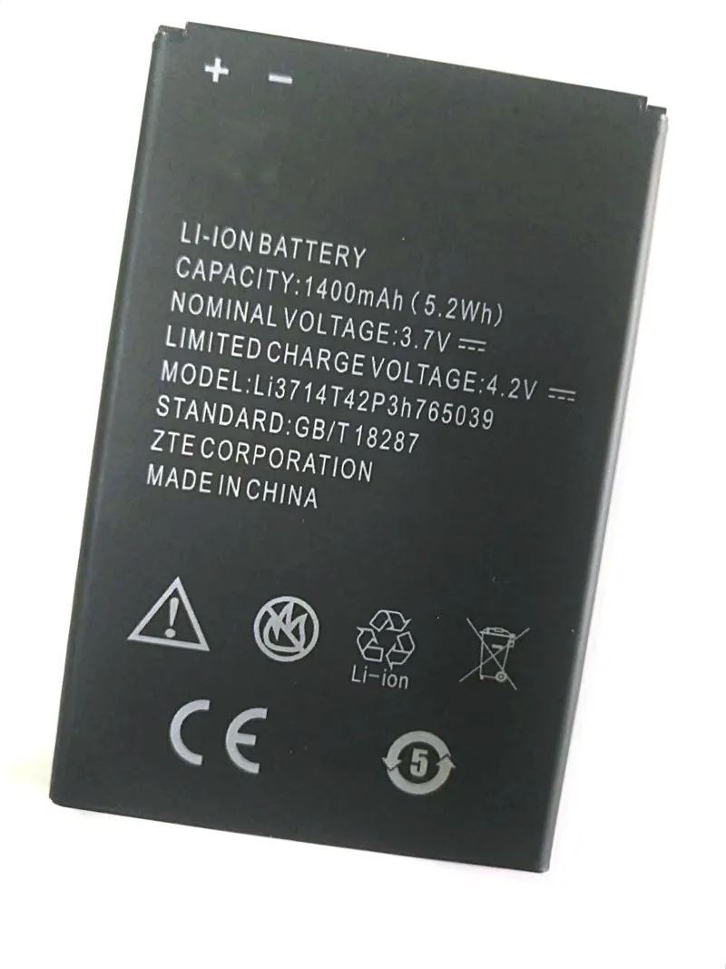 

Westrock 1400mAh LI3714T42P3H765039 Battery for ZTE Blade A3 T220 AF3 T221 A5 AF5 Cellphone Wst