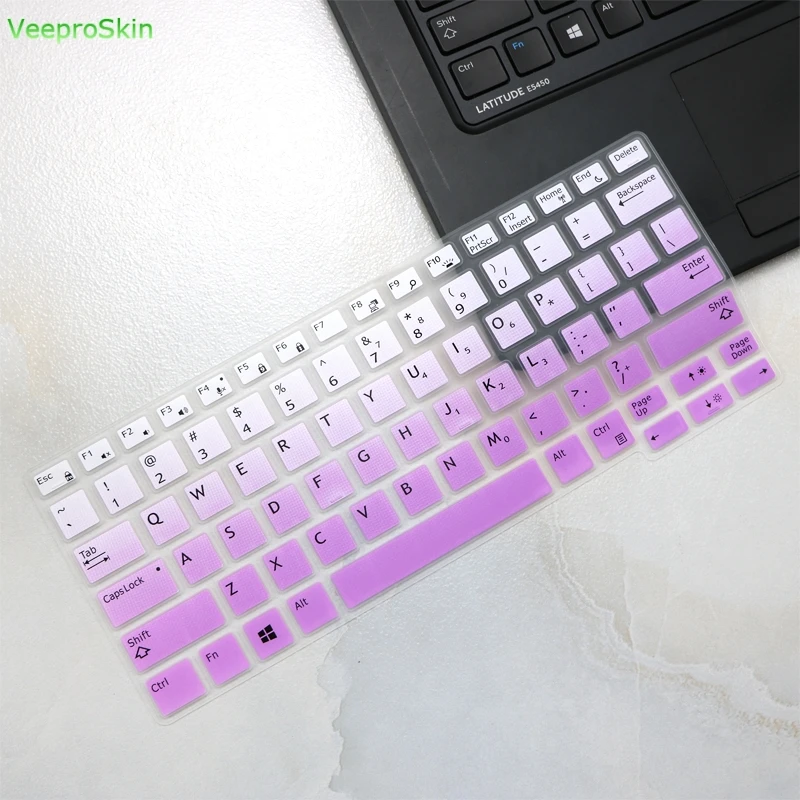 fadepurple Для Dell Latitude E7389 E5270 E7250 E5250 E7270 E5270 12,5 ''Latitude 7390 E7370 7290 7280 7380 13,3'' чехол для клавиатуры ноутбука - Цвет: fadepurple