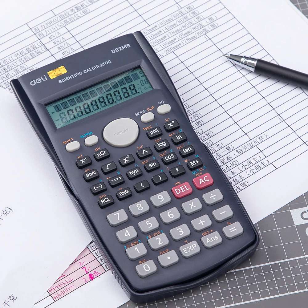Deli 82ms Scientific Calculator Professional School Use 240 Function Engineer Calculators Student 10 2 Digits School Supplies Calculators Aliexpress