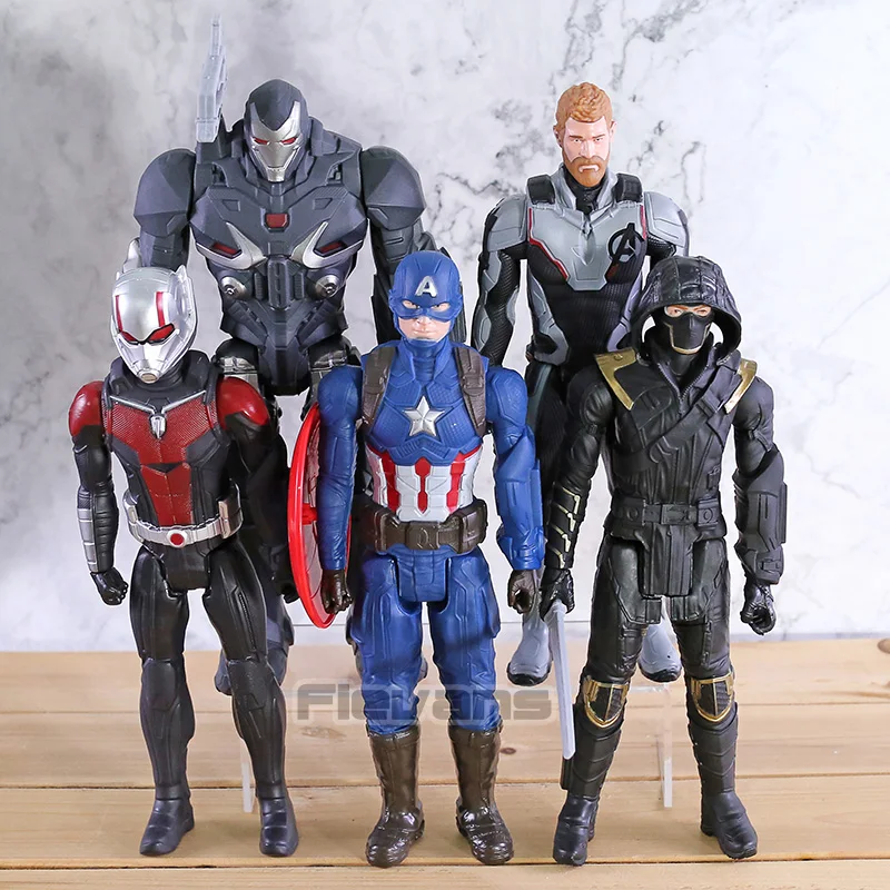 

Avengers Endgame Captain Marvel America Thanos Hulk Iron Man Thor War Machine Ant-Man Titan Hero Power FX Action Figure Toy