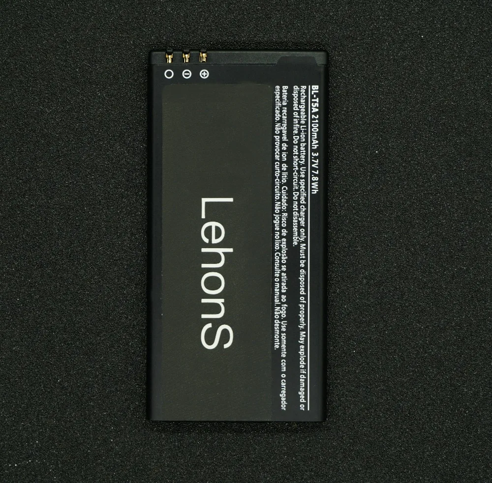 LehonS 2100mAh / 7.8Wh Smart Mobile Phone Li-Polymer Battery for Nokia Lumia 550 Lumia550 BL-T5A BL T5A BLT5A | Мобильные телефоны