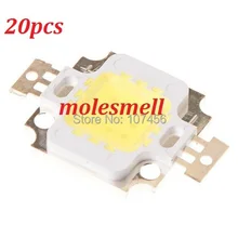 20 штук 10 Вт Светодиодный Интегрированный Высокая мощность Бусины белый 900ma 9.0-12.0 В 800-900lm 40mil Тайвань Чипсы