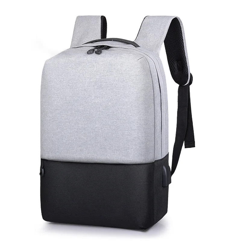 

Men's vertical square flap pocket Physiological curve solid color backpacks Oxford cloth waterproof multi-functional backpacks