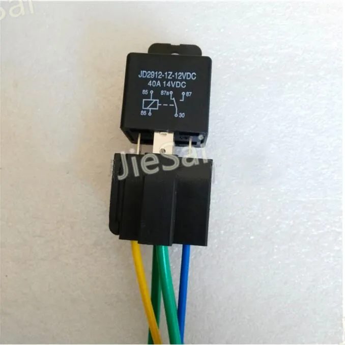 

Автомобильное реле высокого качества, 40 А, 12 В постоянного тока, автоматическое реле 5-контактное для автомобильного динамика с релейным разъемом и проводом
