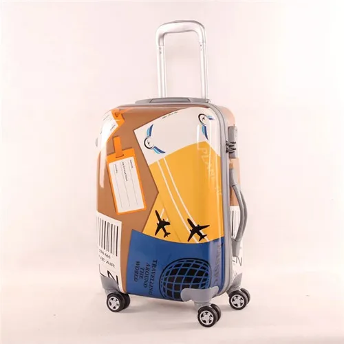 KLQDZMS 20/24/28inch PC travel luggage fashion rolling luggage spinner trolley suitcase on wheel - Цвет: 1