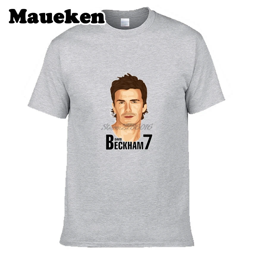 Men England Idol 7 David Beckham T shirt Tees Short Sleeve T SHIRT Men