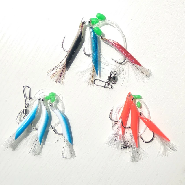 10pcs 6/0 Small tuna Cod Sea rig Sabiki rigs sea fishing rigs