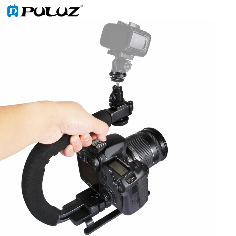 Puluz U/c Shape Portable Handheld Dv Bracket Stabilizer Kit With Cold