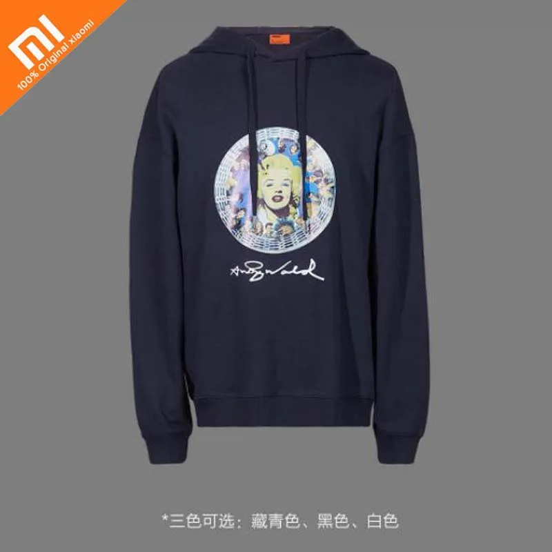 

3 original xiaomi youpin TSMTSMLXLT hooded sweater simple art temperament men's sweater autumn and winter wear