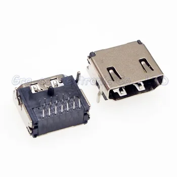 

100pcs Copper HDMI Jack 90 degree 19PIN three rows pin HDMI Female Socket