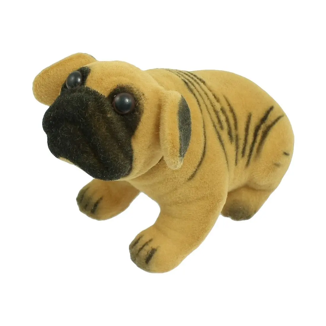 

TOYL Brown Black Stripe Prints Pug Nodding Dog for Car Auto