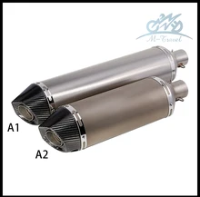 Exhaust Full system FOR T-MAX Tmax 500 530 2008-2016 z800 z100 ktm200 390 R1 R3 R6 FZ6 Z1000 GSXR600 motorcycle exhaust Carbon
