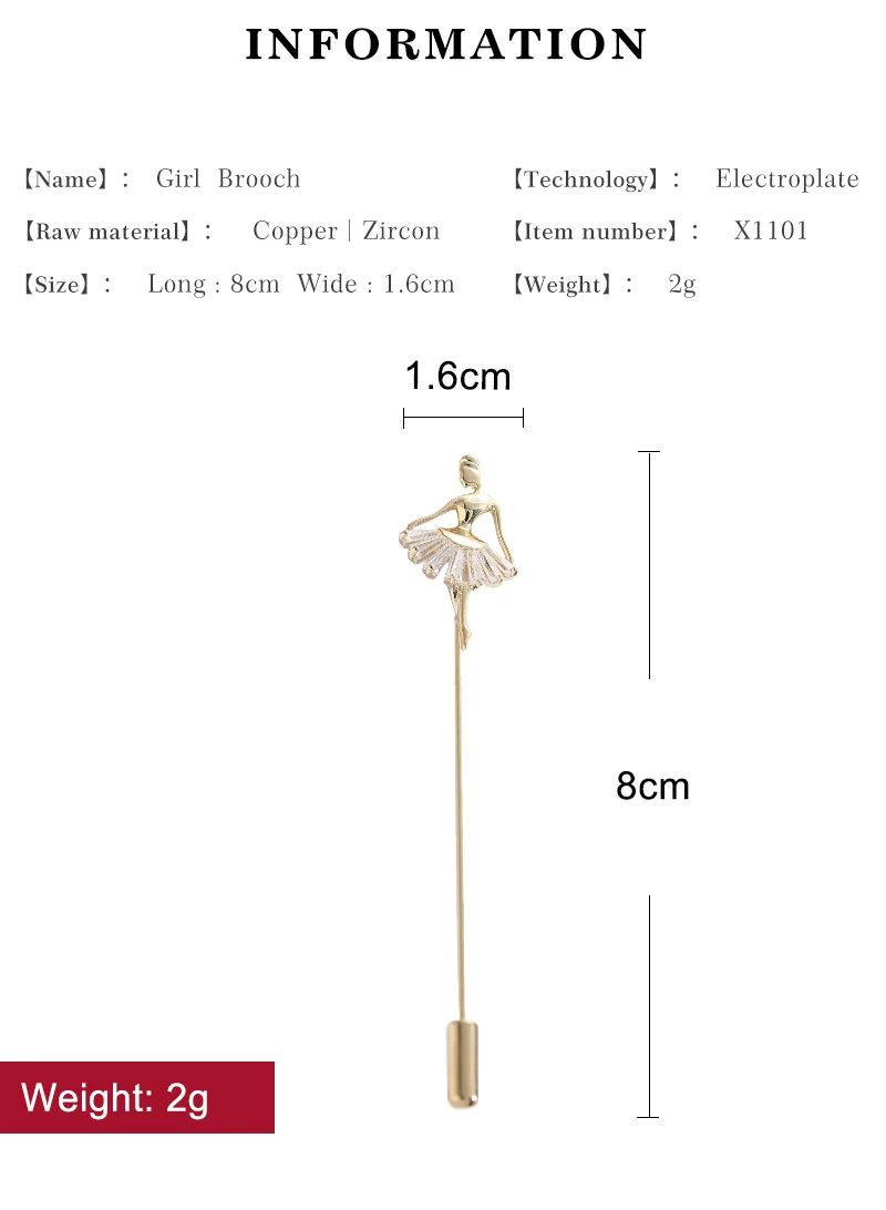 Девушка линия танцовщица на галстуке палочка булавка шляпа шарф воротник Брошь Стразы Танцы Балет брошь с дизайном «девочка» лацкан булавка ювелирные изделия Длинные булавки