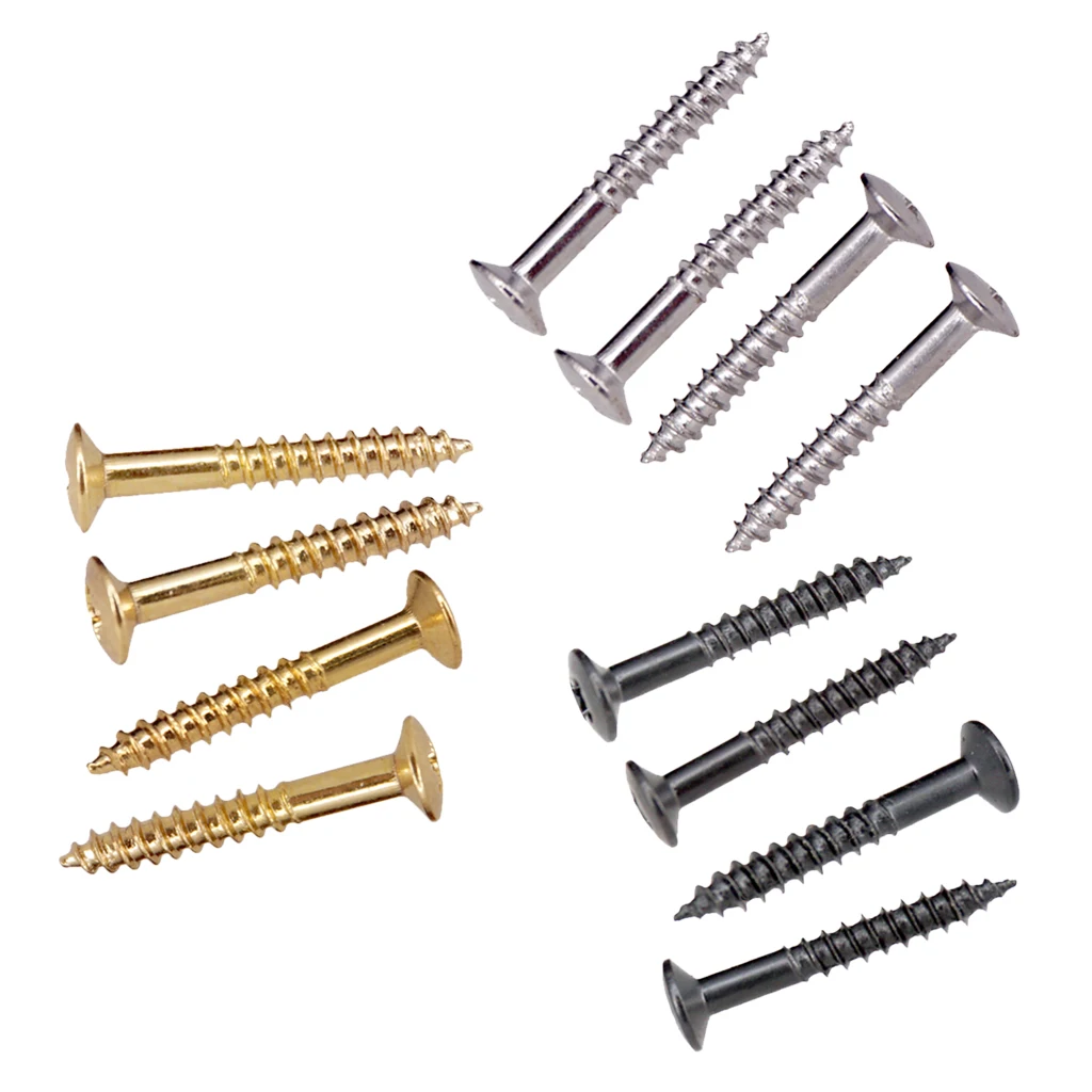 

40 Pieces Humbucker Pickup Ring Mounting Screws Double Coil Pickup Frame Mounting Screws for Electric Guitar Parts