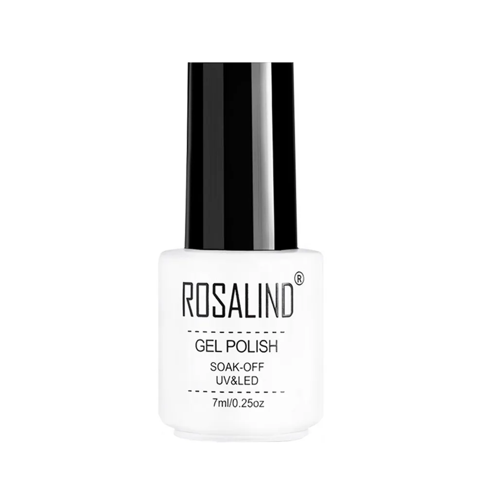 ROSALIND Блестящий УФ-Гель-лак для ногтей Soak Off Nail Art верхнее покрытие Базовое покрытие гель лак для ногтей наборы для девочек C0804