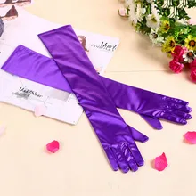 20pcs/lot New Fashion Stretch Satin Long Gloves for Women/Evening Party Opera Gloves Women/Brand Fashion Apparel Accessories