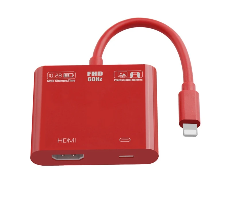 

iOS 12 Phone To HDMI TV Projector HDTV AV Screen Mirroring Cable Audio Video Adapter for IPhone X XS MAX XR 8 7 6S 6 Plus 5S 5