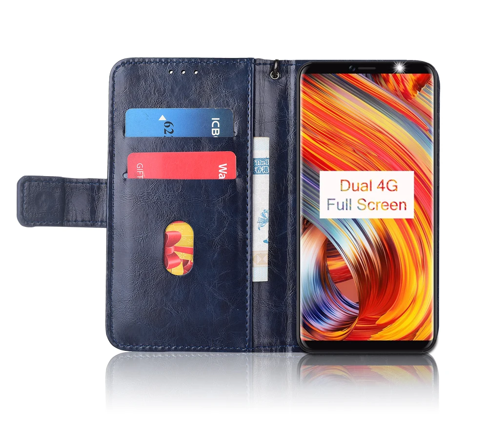 Кожаный чехол книжка для Vernee T3 Pro Fundas с цветочным принтом 100% специальный кошелек