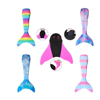 

Mermaid Tails for Swimming Adult Kids Costume Children zeemeerminstaart Met Monofin Swimsuit Swimming Suit for Girls Costumes