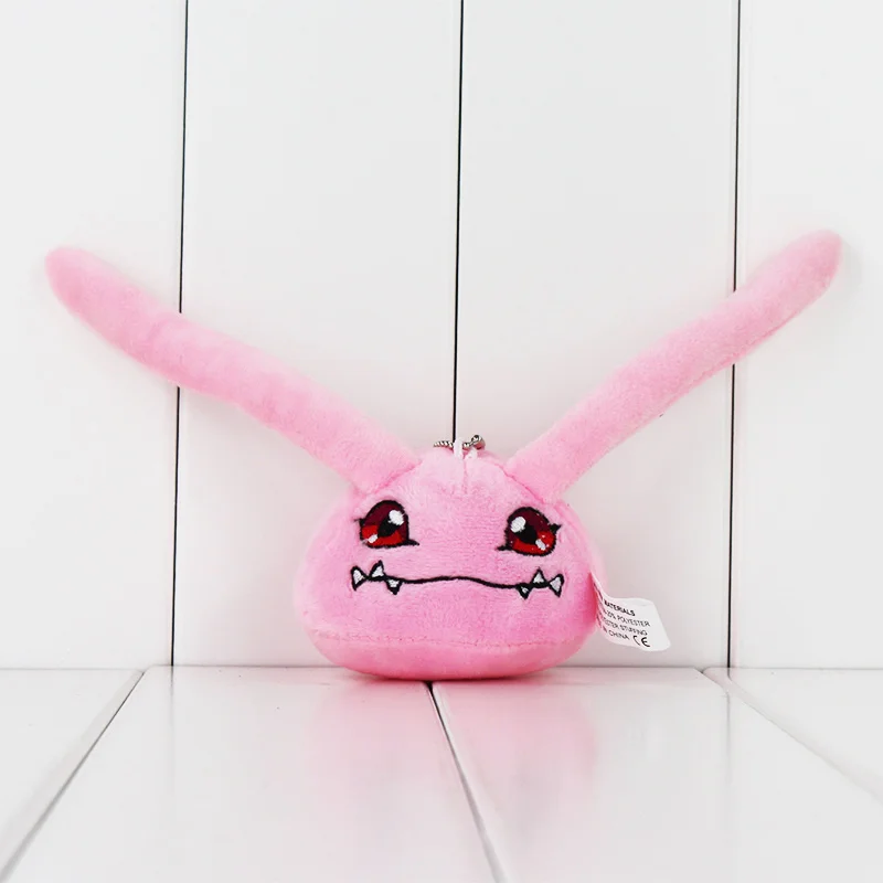 

9CM Q Version Digimon Koromon Soft Stuffed Plush KEYCHAIN Toys Dolls Koromon Figure Model Dolls For Boys Girls Gifts
