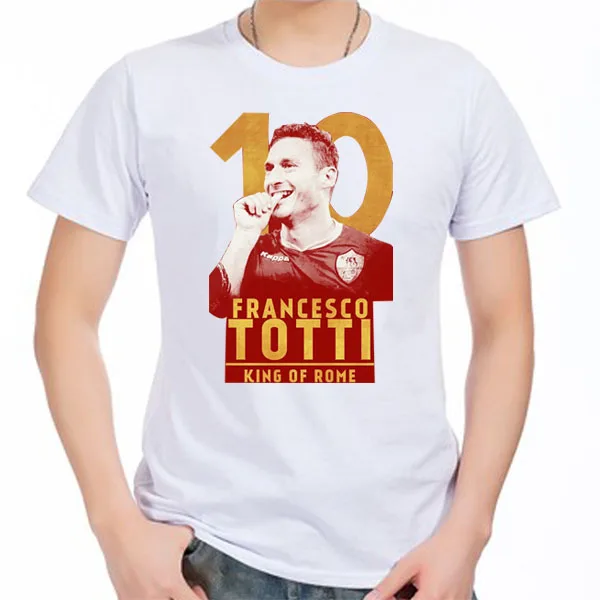

Men's Short sleeve t-shirt Francesco Totti Associazione Sportiva Roma Olympic StadiumSerie A Italy 100% cotton tshirt jersey fan