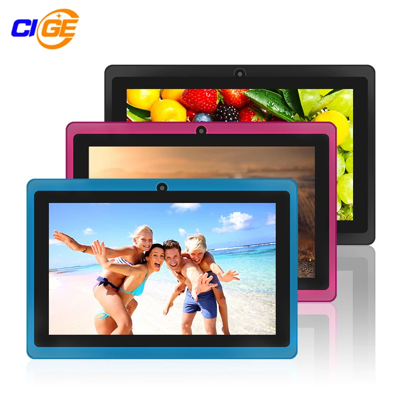 

CIGE Q88 7" the Tablet PC Quad Core Android 4.4 Tablet 8GB ROM Dual Cam Google APP Play USB WIFI Multi-colors Hot