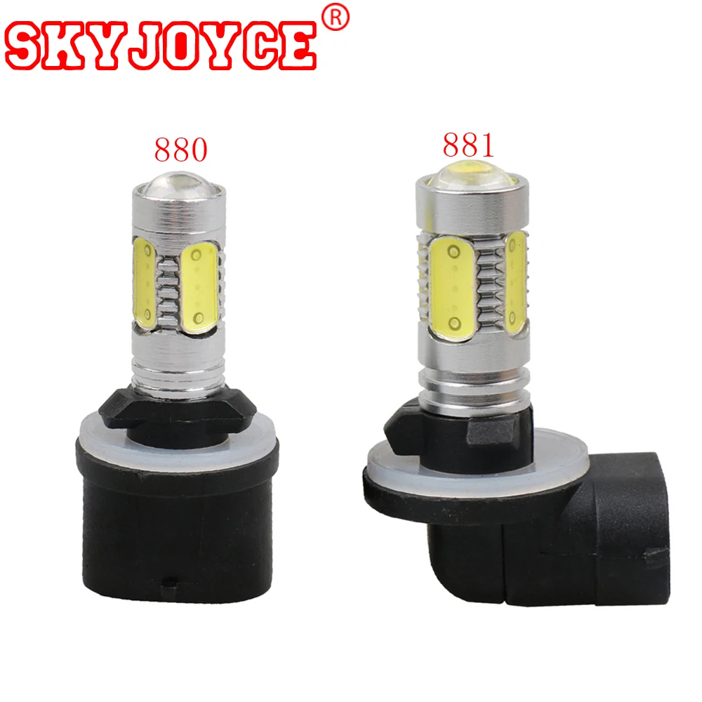 SKYJOYCE 40 пар прямые кепки 880 12 V 7,5 W Белый 6500 K 881 H27 светодиодный противотуманные лампы света набор светодиоидных ламп в автомобиль на основе технологии COB H1 H11 H8 светодиодный